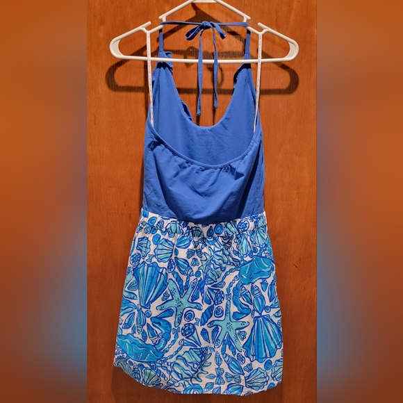 Blue Ruffle Summer Dress - Picture 3 of 7